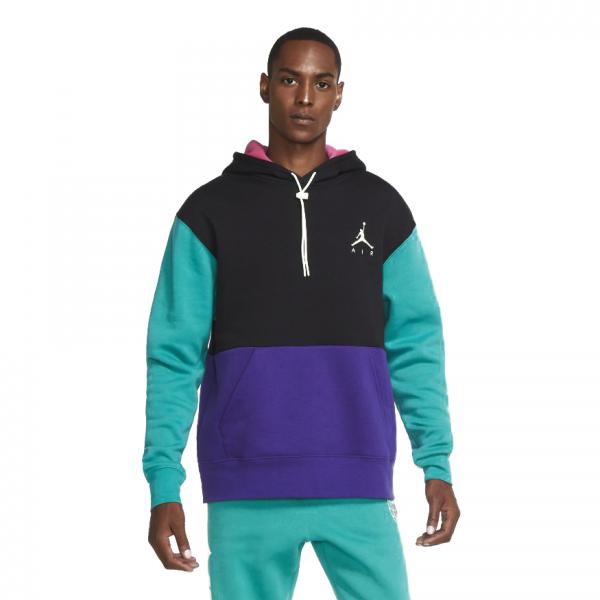 Jordan Men Jumpman Colorblock Hoodie Black/Purple/Green