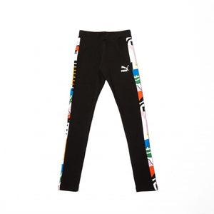 PUMA - Women - International T7 Legging - Black/Multi-Color