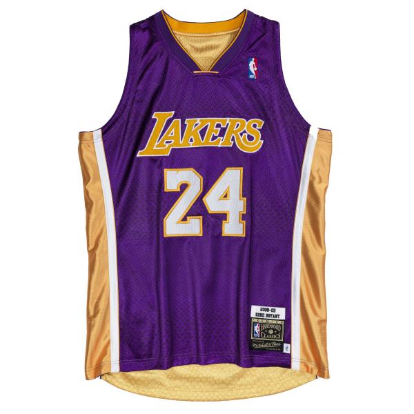 Kobe Bryant in retro Minneapolis Lakers jersey