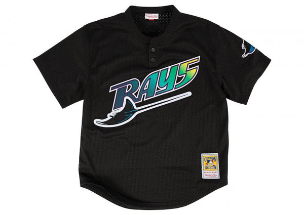 Mitchell & Ness Black MLB Tampa Bay Rays Wade Boggs BP Pullover