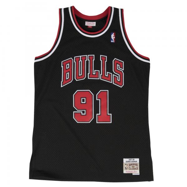 MITCHELL & NESS - Men - Dennis Rodman '97 Chicago Bulls Swingman Jersey - Black