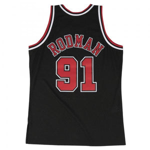 Dennis Rodman Signed Chicago Blue Pinstripe Basketball Jersey 