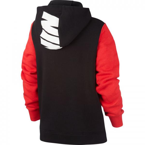 Nike - Boy - Colorblock Pouch Pullover Hoodie - Black/Red