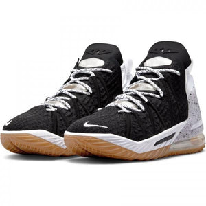 Nike - Men - LeBron 18 - Black/White/Gum Med Brown