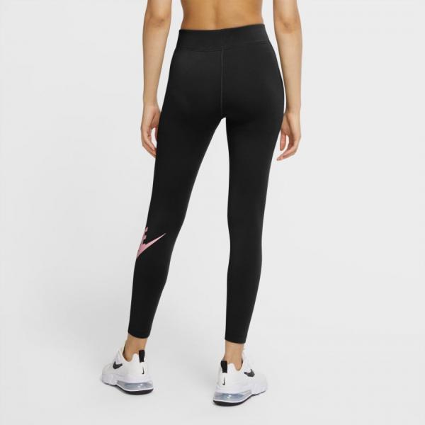 Nike Women's Sportswear Essential Leggings Futura HR (Black/White