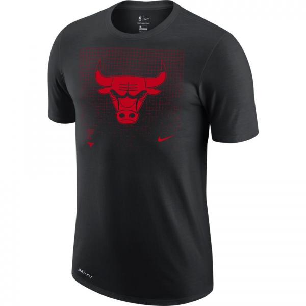 Nike - Men - Chicago Bulls Logo Grid Tee - Black
