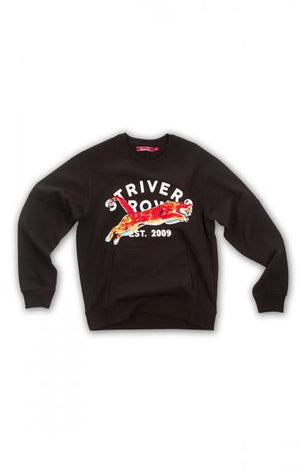 Strivers Row - Men - Flagstaff Crewneck Sweatshirt - Black