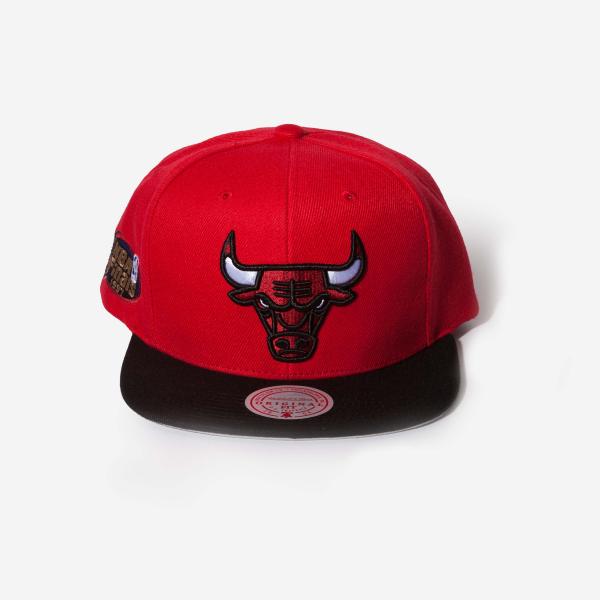 MITCHELL & NESS - Accessories - Chicago Bulls HWC '97 Finals Patch Snapback  - Red/Black