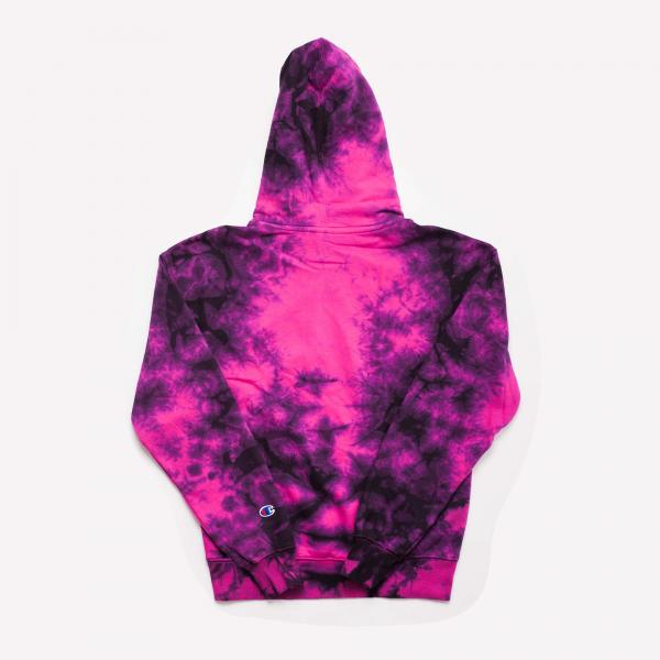 CHAMPION - Women - Galaxy Dye Hoodie - Pink/Black