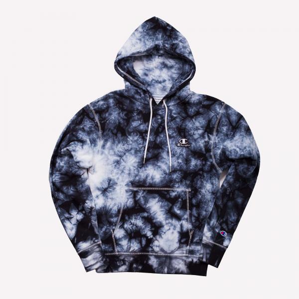 CHAMPION Men Galaxy Dye Hoodie White/Black