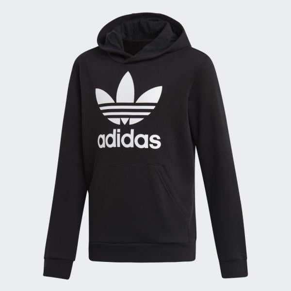 adidas Boy Trefoil Hoodie Black/White – Nohble1