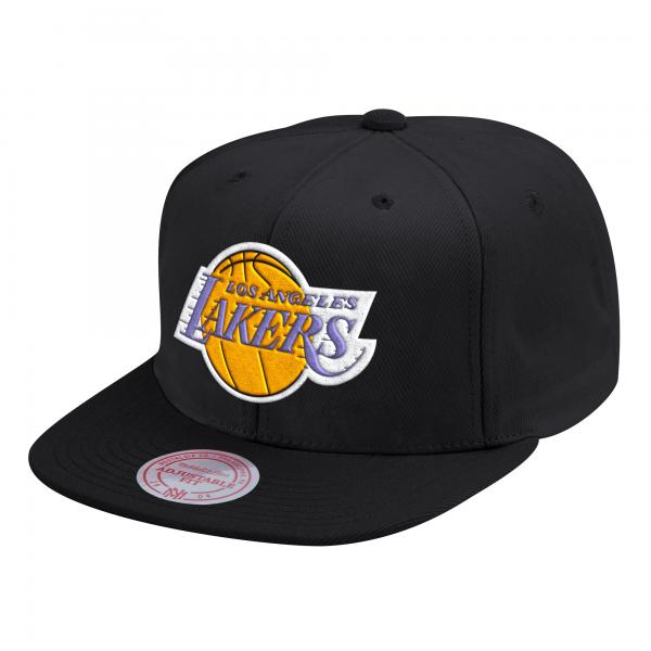 LA Lakers Mitchell & Ness Black Snapback Ballcap — Hats N Stuff