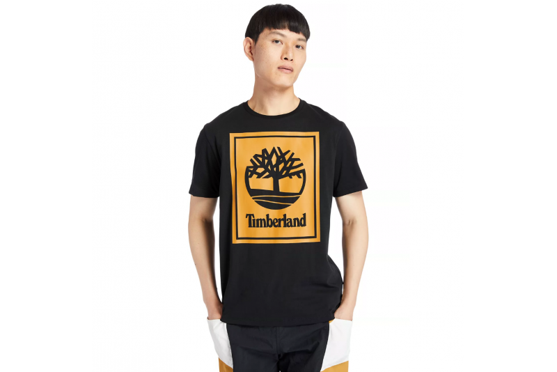 Timberland - Men Stack - Tee Nohble Logo Black/Wheat - 
