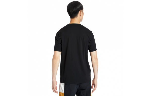 Timberland - Men - Stack Logo Tee - Black/Wheat