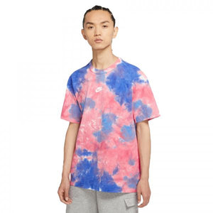 Nike - Men - Tie Dye Tee - White/Lt Fusion Red/Signal Blue/White