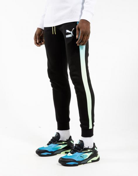 Iconic T7 Track Pants in Black - Glue Store
