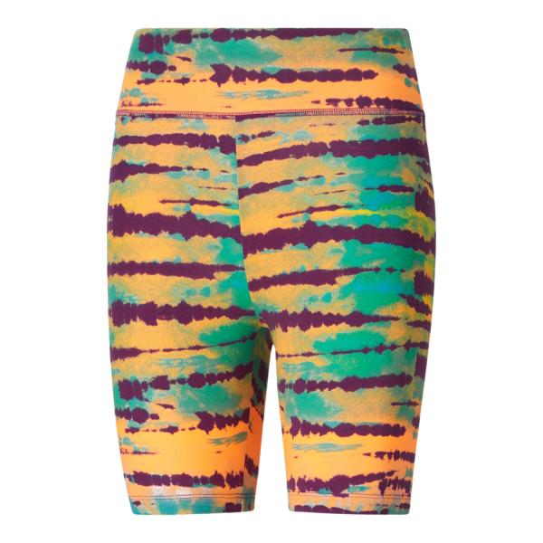 Womens tie online dye bike shorts