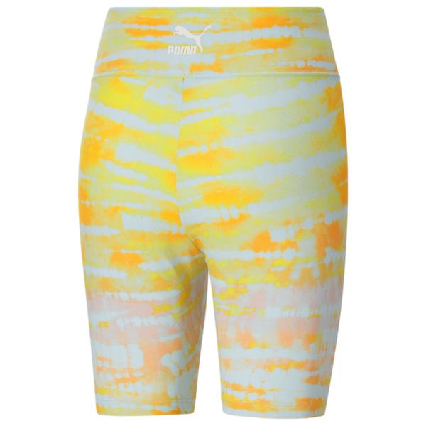 PUMA Women Tie Dye Bike Short Blue Tie Dye