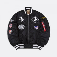 Alpha x New Era MA-1 CHI White Sox Jacket Black