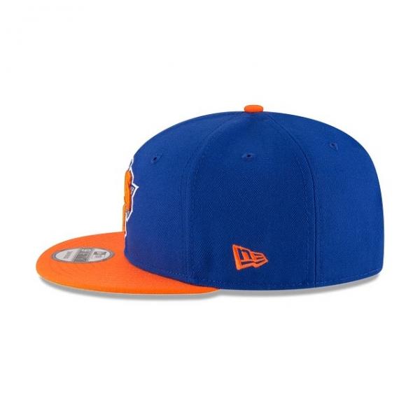 New York Knicks Youth Santa Cruz Tie-Dye Snapback Hat - Orange/Blue