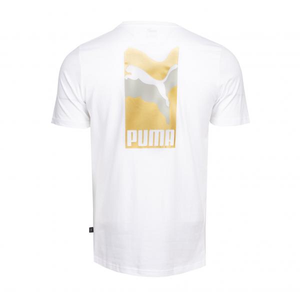 PUMA - Men - Foil Tee - White/Gold