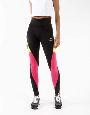 PUMA - Women - City Leggings - CLSX Nohble Black/Pink/Lime - Lights
