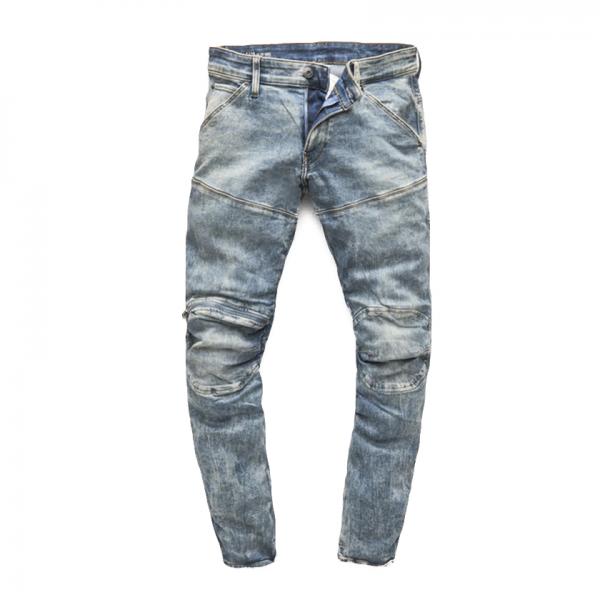 G-STAR INC - - 5620 3D Knee Skinny Faded Blue Nohble