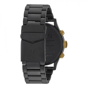 NIXON Men Sentry Chrono Black Gold Nohble