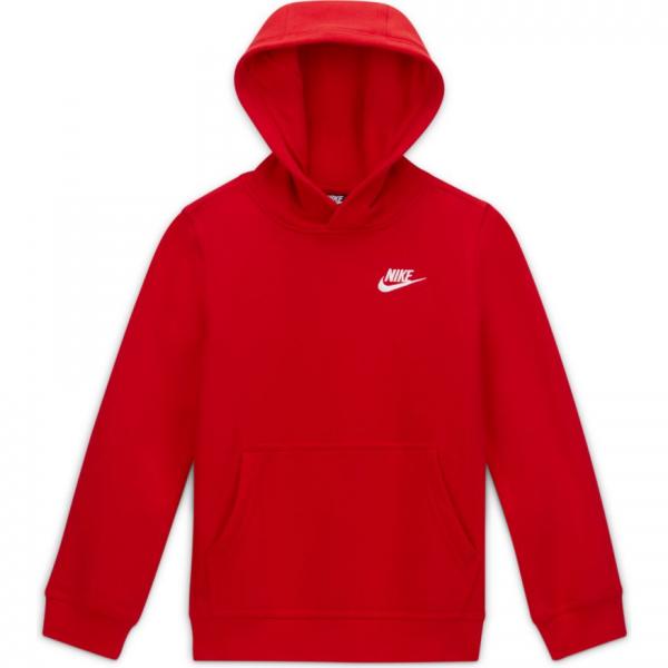 Nike Boy Club Pullover Hoodie Red