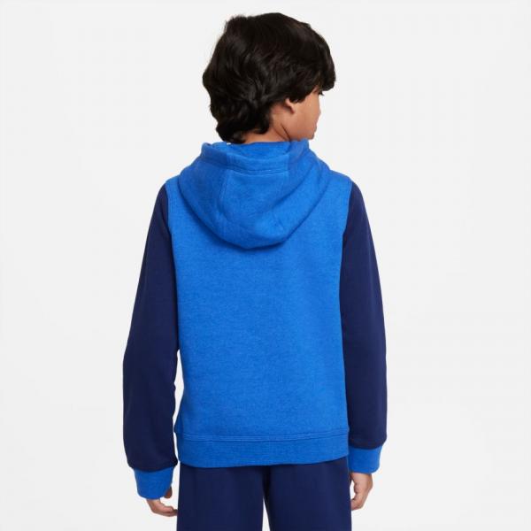 Black and discount royal blue hoodie