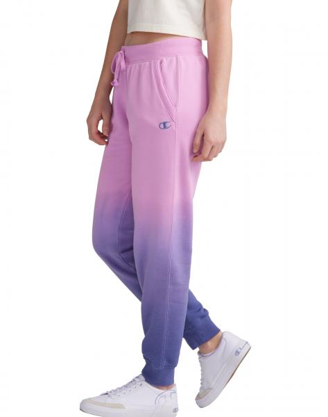 CHAMPION Women Fleece Dye Jogger Dip Dye Purple/Blue