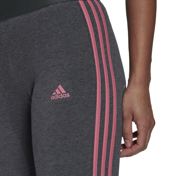 NEW Adidas Women's 3 Stripe Tight Aeroready 7/8 Leggings Fitness FL9269 Grey  XS | eBay
