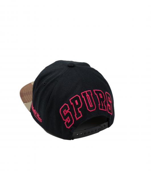 Shop Mitchell & Ness San Antonio Spurs The Grid Snapback Hat