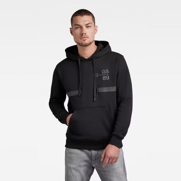 G-STAR RAW Sweat Homme Back Sleeve Graphic Loose – Coupe Ample, Imprimés Signature, Style Streetwear Urbain
