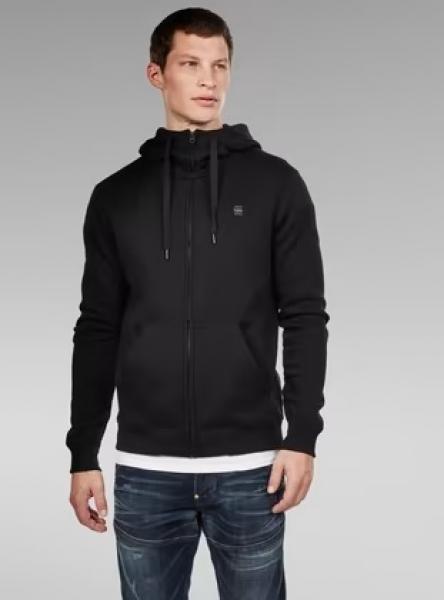 G-STAR INC - Men - Premium Basic Hooded Sweater - Black
