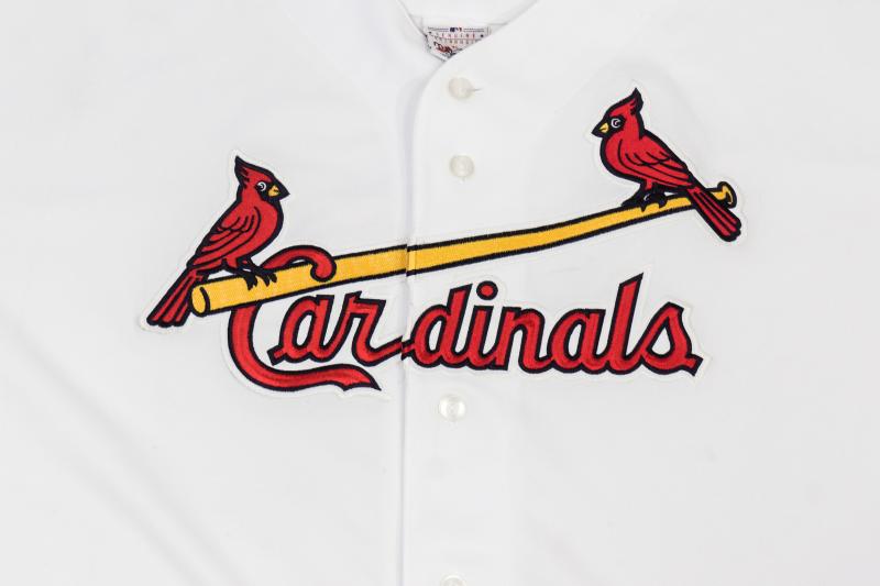 Vintage Men Majestic Louis Cardinals Jersey White/Red