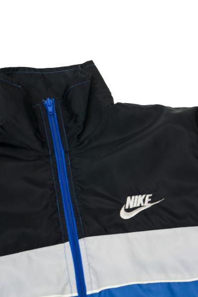 Vintage - Men - Nike Windbreaker - Royal Blue/Grey/Black