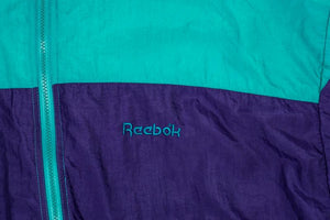 Vintage - Men - Reebok Windbreaker - Teal/Purple