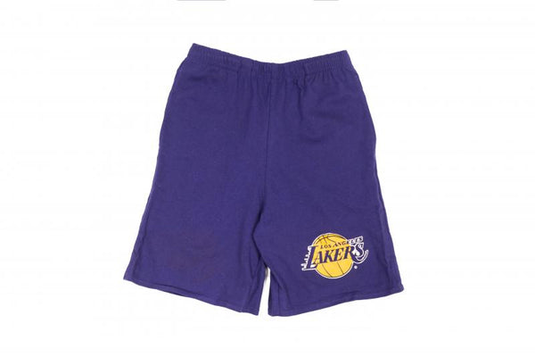 LA Lakers Shorts Adult Small Purple Gold Pullon Mesh NBA Basketball