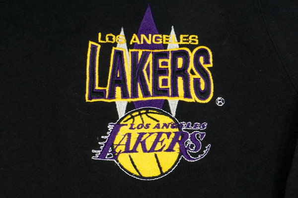Vintage - Men - Champion LA Lakers Pullover Hoodie - Black/Purple