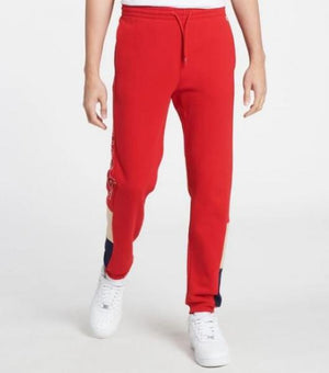 Lacoste - Men - Printed Colorblock Sweatpant - Red