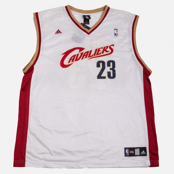 Vintage - Men - adidas LeBron James Cleveland Cavaliers Jersey - White/Red/Gold