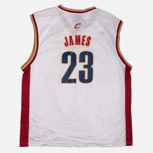 Mens Cleveland Cavaliers LeBron James adidas White 2014-15 New
