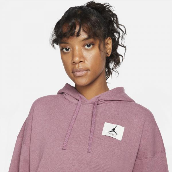 Jordan Women Fleece Pullover Hoodie Light Mulberry/Cave Purple