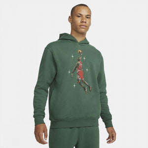 Jordan - Men - Graphic Holiday Pullover Hoodie - Noble Green