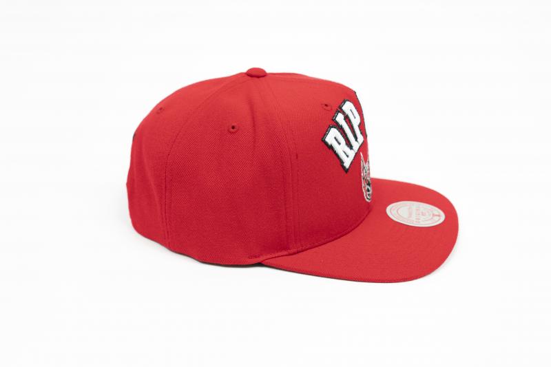 Portland Trail Blazers Mitchell & Ness x Lids Team Era Pinwheel Stripe Snapback  Hat - Red