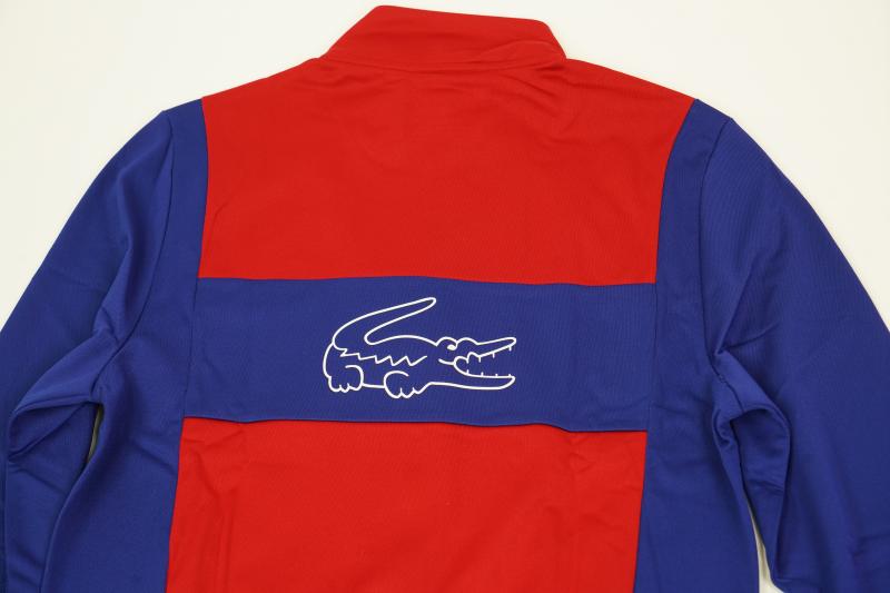 Lacoste   Men   Tricot Sweatshirt with Back Croc   Red/Blue   Nohble