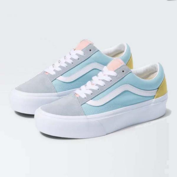 Pastel top multicolor vans