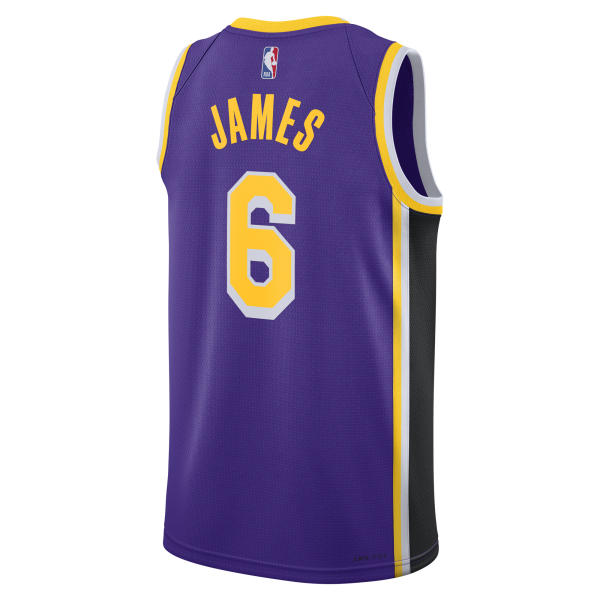 Purple lebron swingman jersey discount
