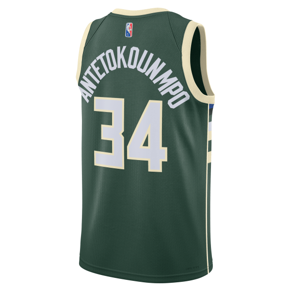 Nike Men Giannis Antetokounmpo Bucks Swingman Jersey Green Nohble